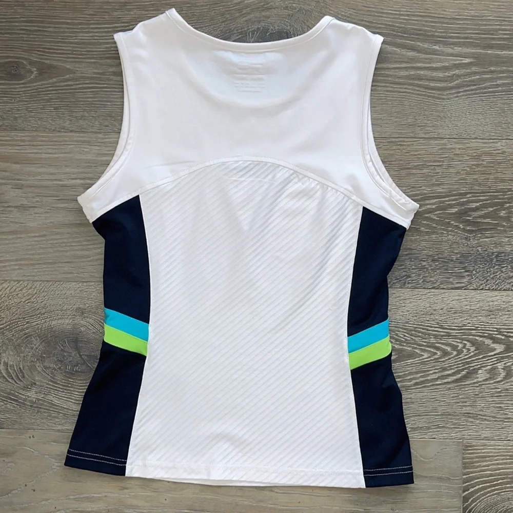 FILA 🎾HP🎾White Keyhole Sports Tank. Small - Picture 2 of 7